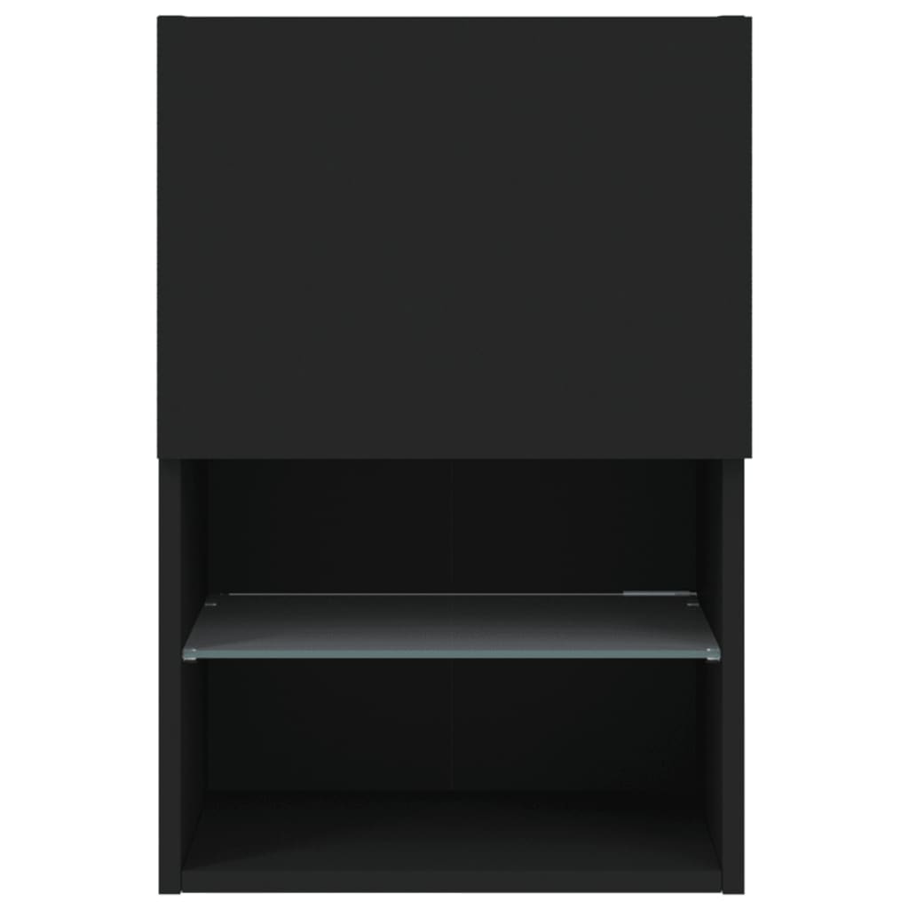 TV-Schrank mit LED-Leuchten Schwarz 40,5x30x60 cm - Pazzar.ch