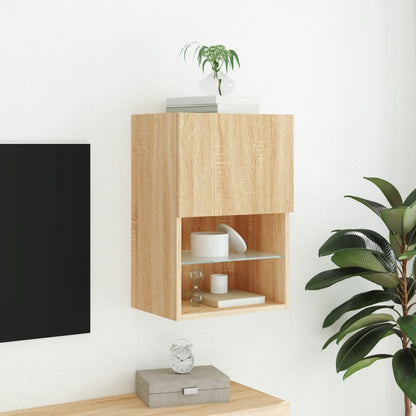TV-Schrank mit LED-Leuchten Sonoma-Eiche 40,5x30x60 cm - Pazzar.ch
