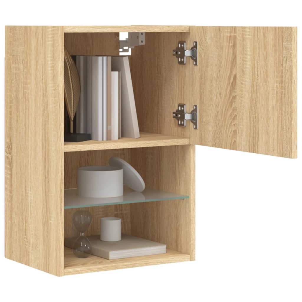 TV-Schrank mit LED-Leuchten Sonoma-Eiche 40,5x30x60 cm - Pazzar.ch