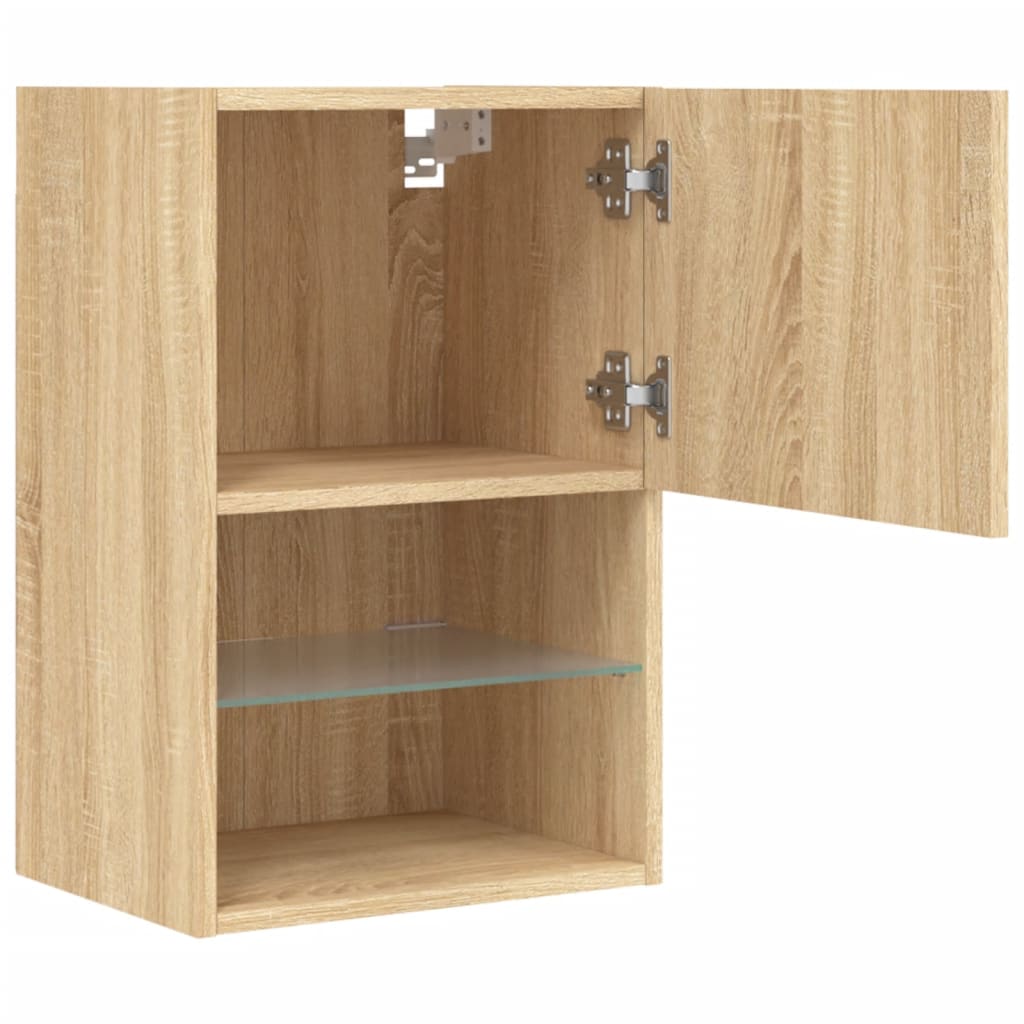TV-Schrank mit LED-Leuchten Sonoma-Eiche 40,5x30x60 cm - Pazzar.ch