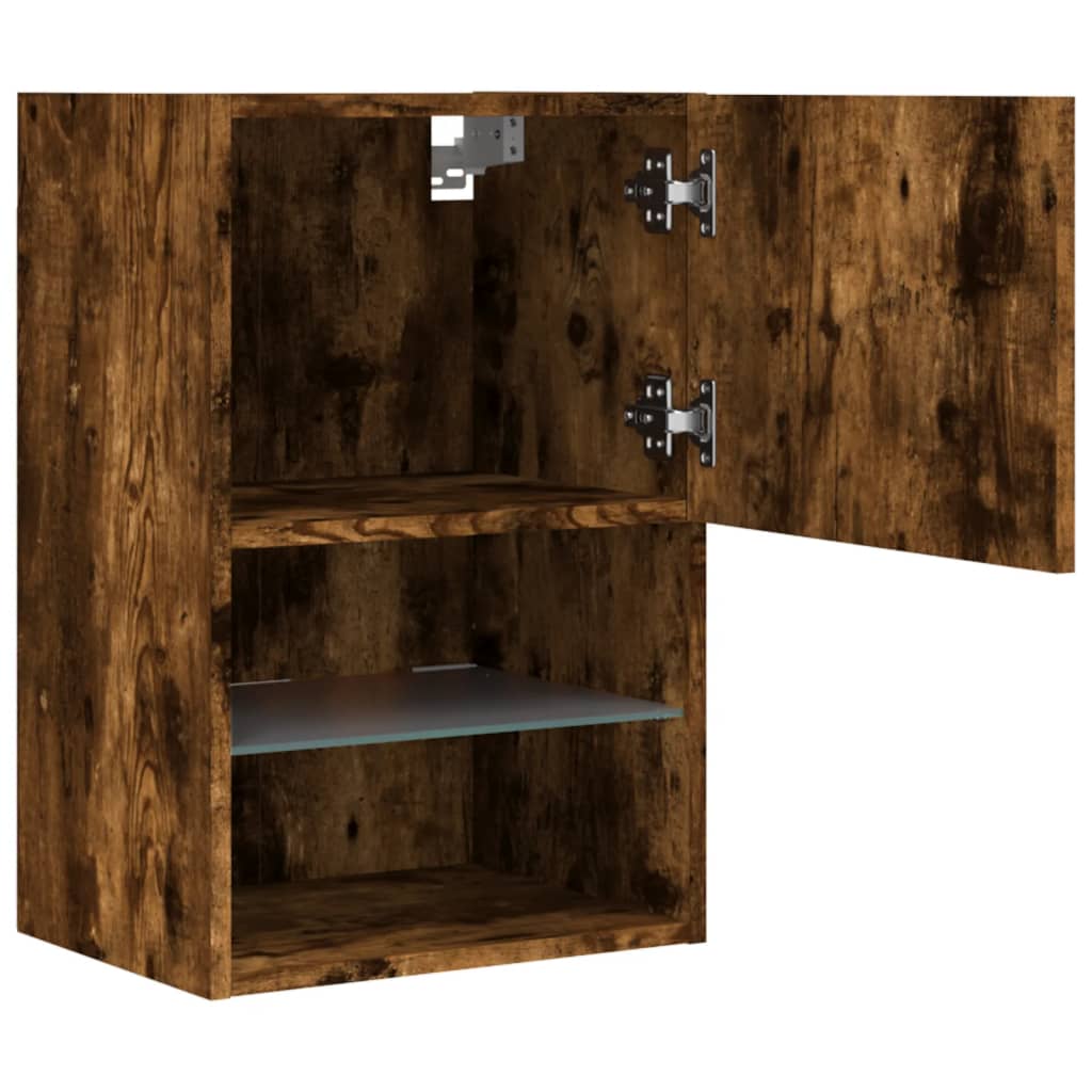 TV-Schrank mit LED-Leuchten Räuchereiche 40,5x30x60 cm - Pazzar.ch