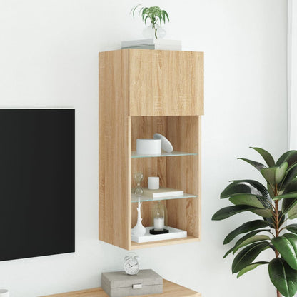TV-Schrank mit LED-Leuchten Sonoma-Eiche 40,5x30x90 cm - Pazzar.ch