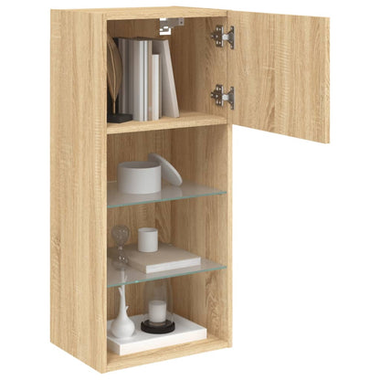 TV-Schrank mit LED-Leuchten Sonoma-Eiche 40,5x30x90 cm - Pazzar.ch