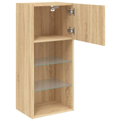 TV-Schrank mit LED-Leuchten Sonoma-Eiche 40,5x30x90 cm - Pazzar.ch