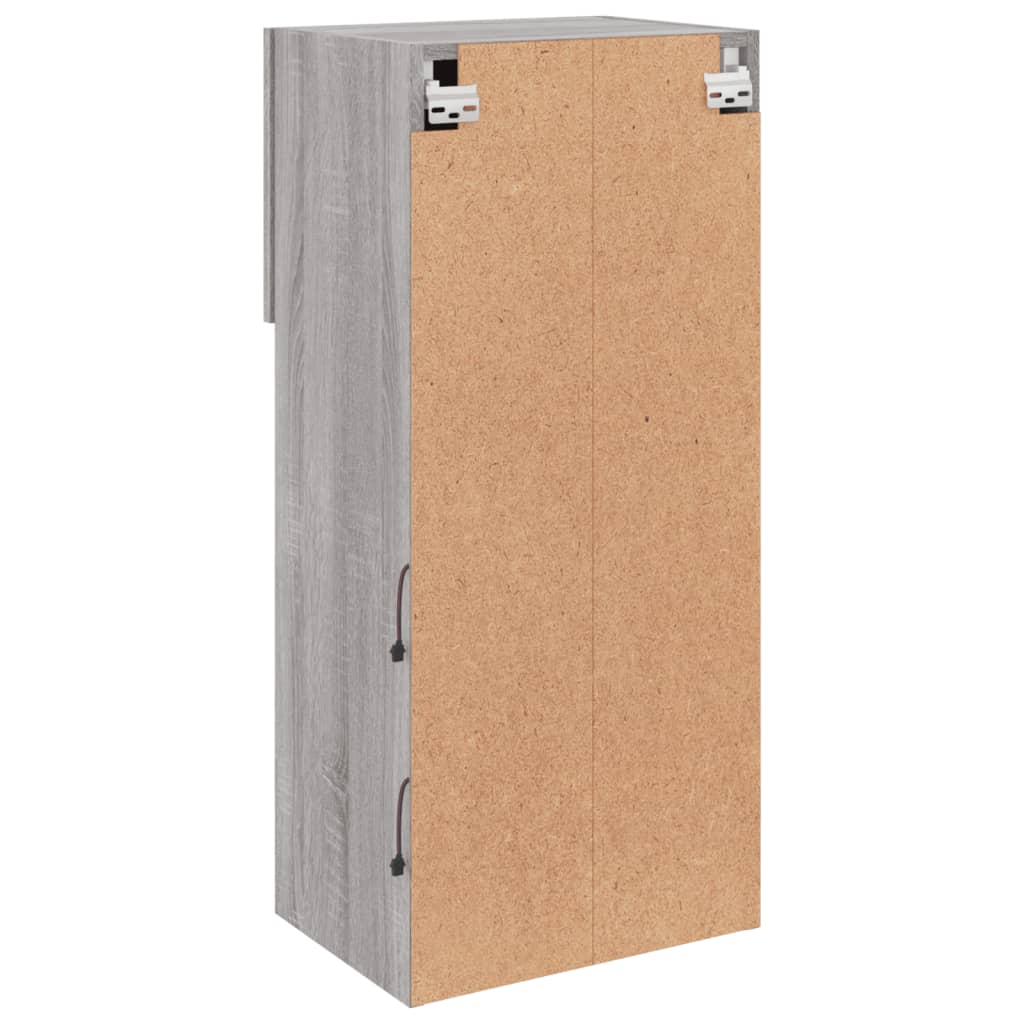 TV-Schrank mit LED-Leuchten Grau Sonoma 40,5x30x90 cm - Pazzar.ch