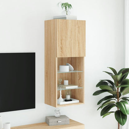 TV-Schrank mit LED-Leuchten Sonoma-Eiche 40,5x30x102 cm - Pazzar.ch