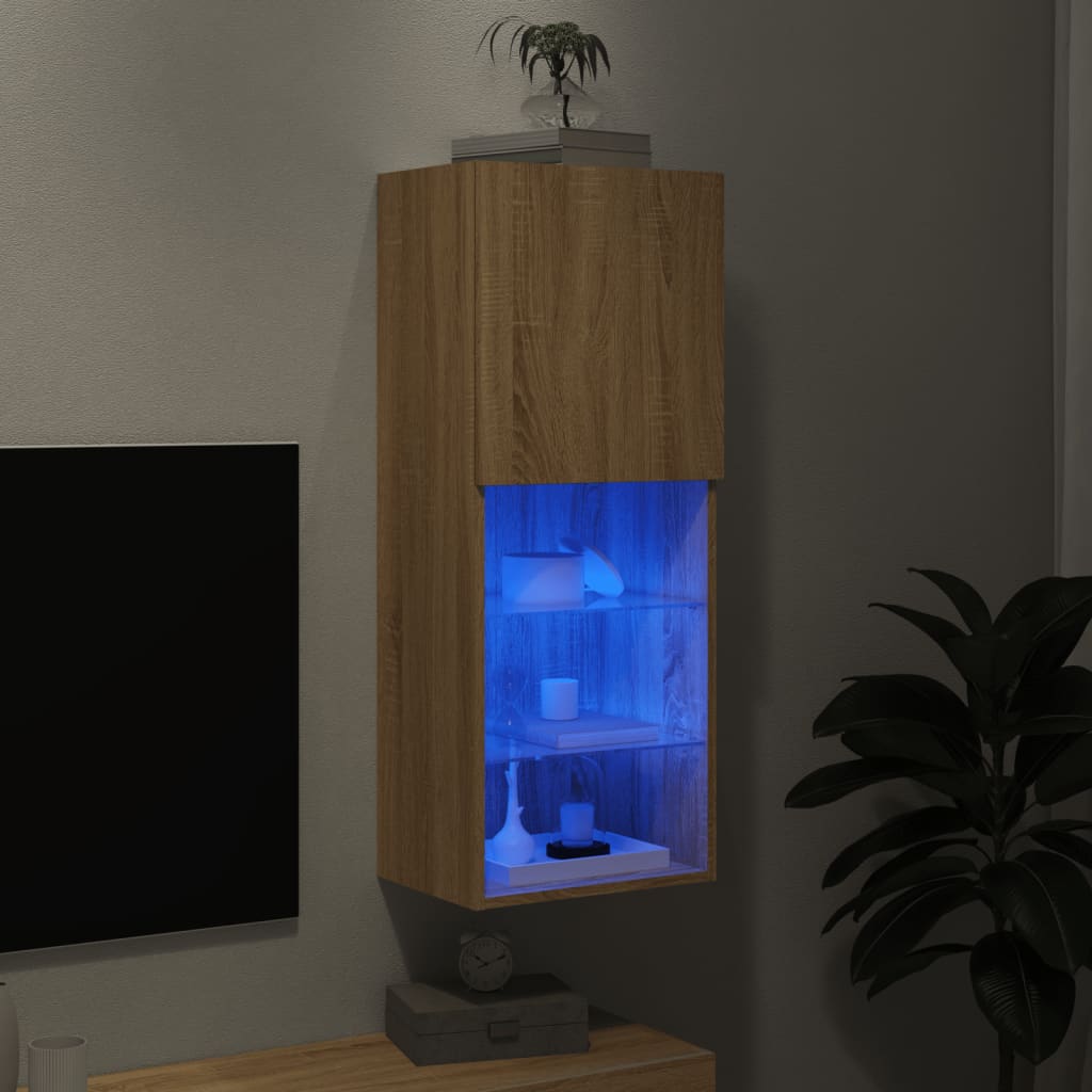 TV-Schrank mit LED-Leuchten Sonoma-Eiche 40,5x30x102 cm - Pazzar.ch
