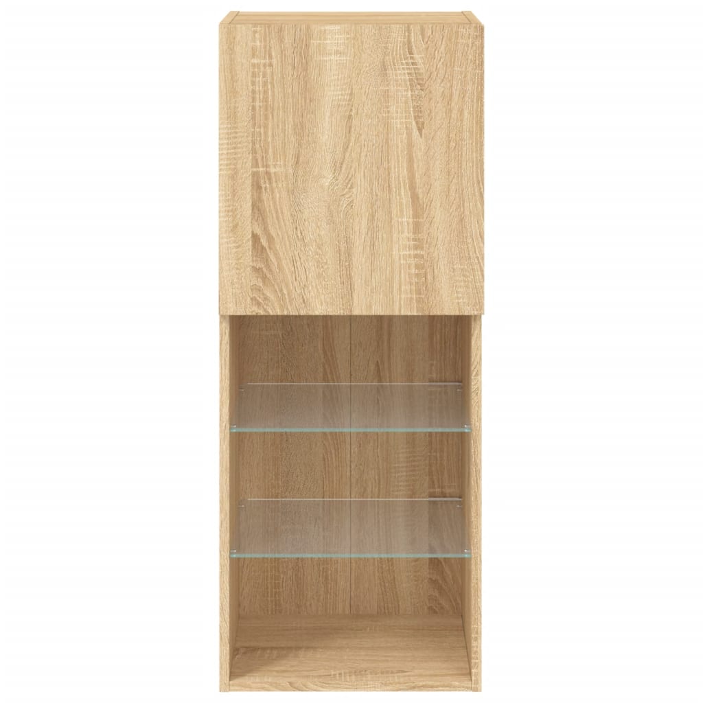 TV-Schrank mit LED-Leuchten Sonoma-Eiche 40,5x30x102 cm - Pazzar.ch