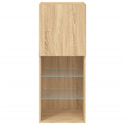 TV-Schrank mit LED-Leuchten Sonoma-Eiche 40,5x30x102 cm - Pazzar.ch