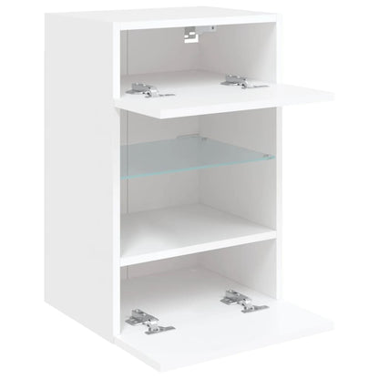 TV-Wandschrank mit LED-Leuchten Weiß 40x30x60,5 cm - Pazzar.ch