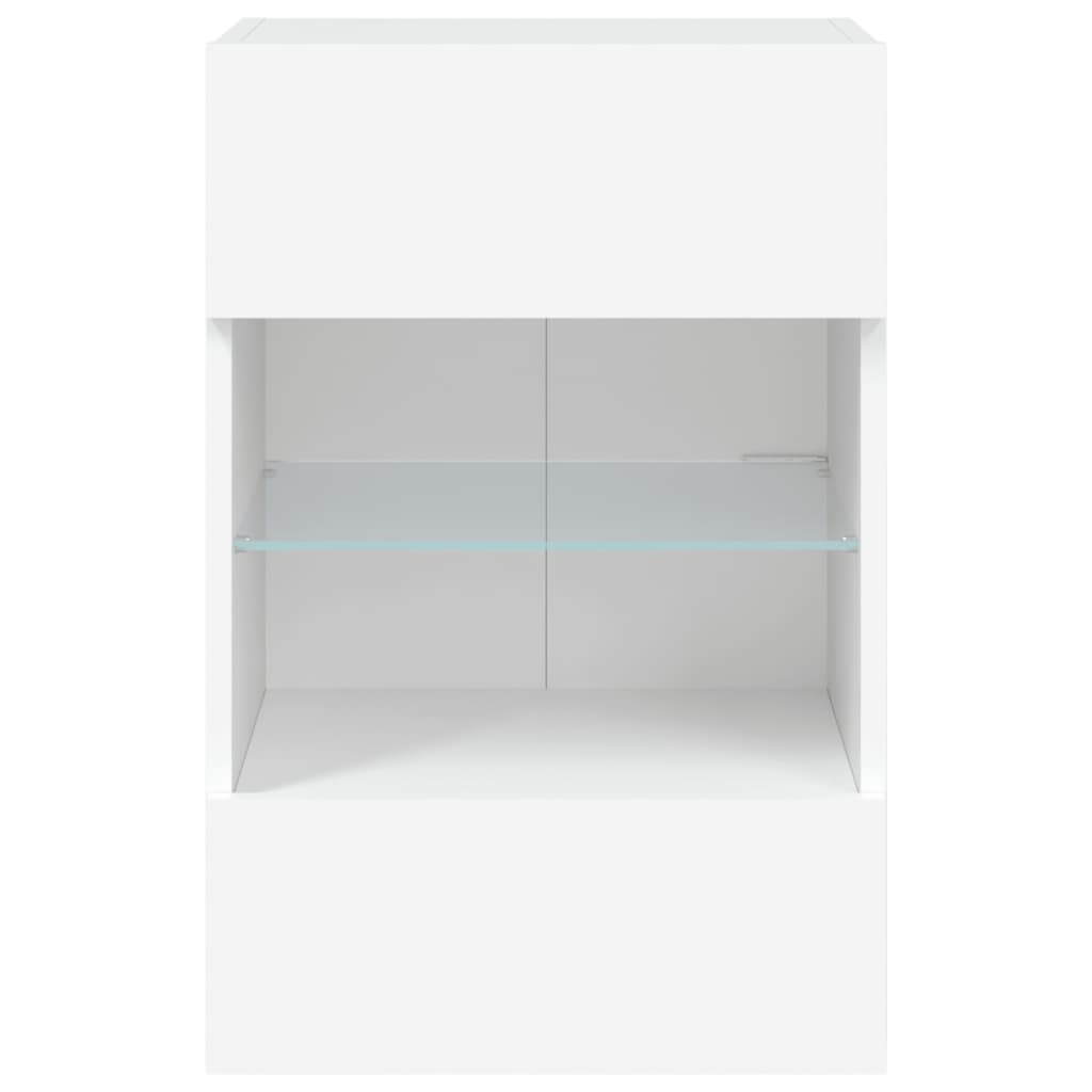 TV-Wandschrank mit LED-Leuchten Weiß 40x30x60,5 cm - Pazzar.ch