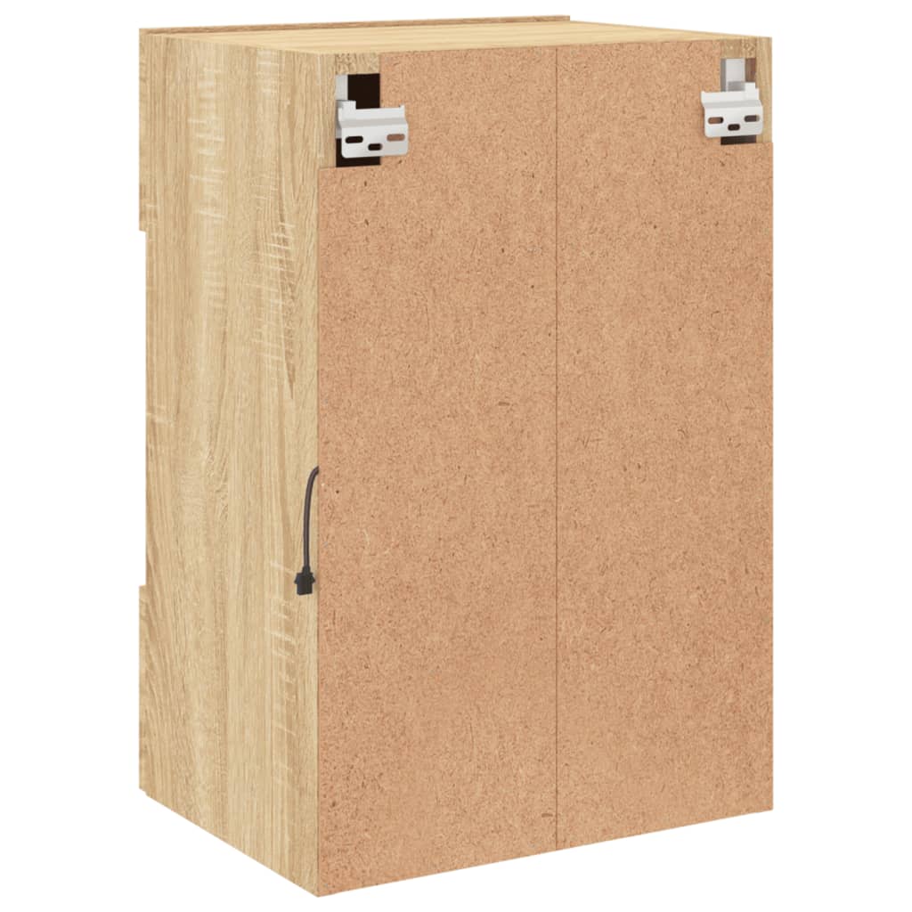 TV-Wandschrank mit LED-Leuchten Sonoma-Eiche 40x30x60,5 cm - Pazzar.ch