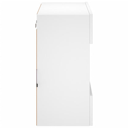 TV-Wandschrank mit LED-Leuchten Weiß 58,5x30x60,5 cm - Pazzar.ch