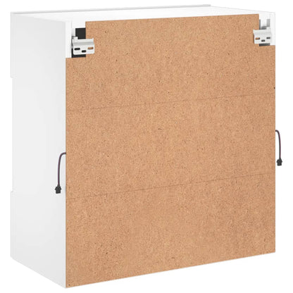 TV-Wandschrank mit LED-Leuchten Weiß 58,5x30x60,5 cm - Pazzar.ch