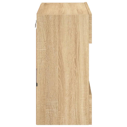 TV-Wandschrank mit LED-Leuchten Sonoma-Eiche 58,5x30x60,5 cm - Pazzar.ch