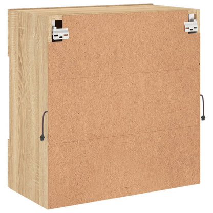 TV-Wandschrank mit LED-Leuchten Sonoma-Eiche 58,5x30x60,5 cm - Pazzar.ch