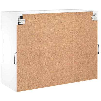 TV-Wandschrank mit LED-Leuchten Weiß 78,5x30x60,5 cm - Pazzar.ch