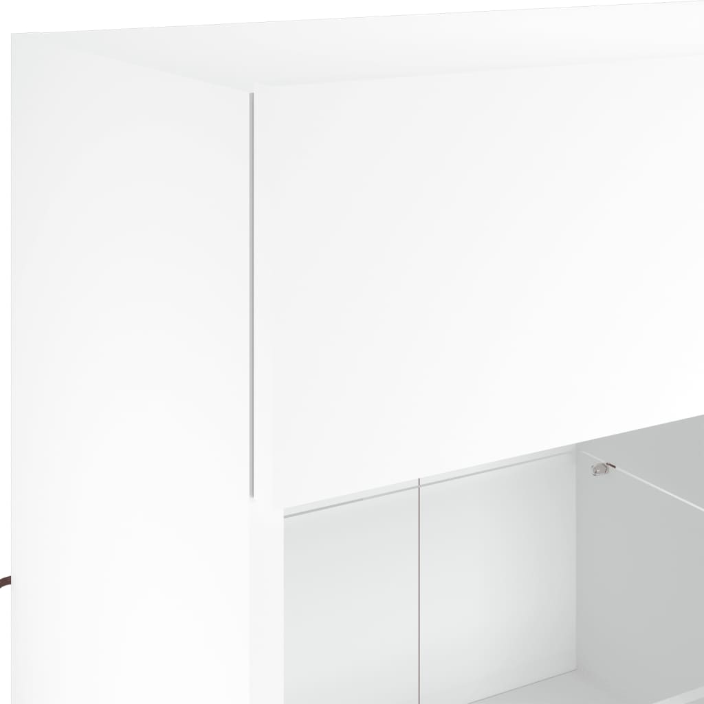 TV-Wandschrank mit LED-Leuchten Weiß 78,5x30x60,5 cm - Pazzar.ch