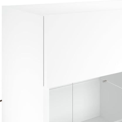 TV-Wandschrank mit LED-Leuchten Weiß 78,5x30x60,5 cm - Pazzar.ch