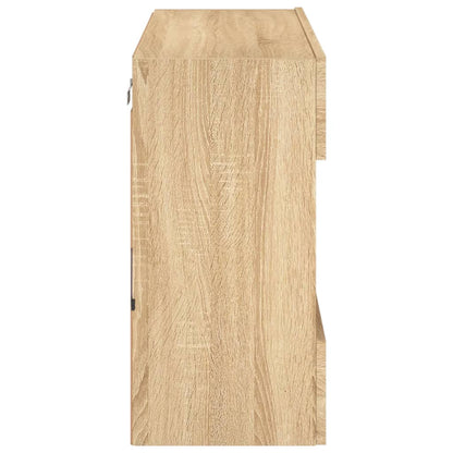 TV-Wandschrank mit LED-Leuchten Sonoma-Eiche 78,5x30x60,5 cm - Pazzar.ch