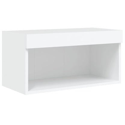TV-Schrank mit LED-Leuchten Weiß 60x30x30 cm - Pazzar.ch