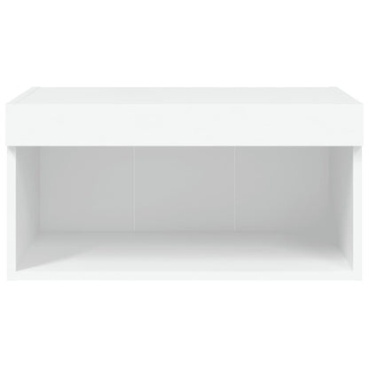 TV-Schrank mit LED-Leuchten Weiß 60x30x30 cm - Pazzar.ch