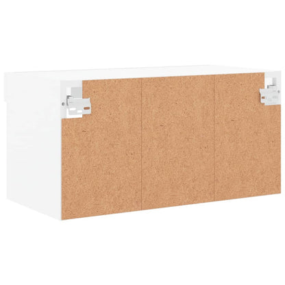 TV-Schrank mit LED-Leuchten Weiß 60x30x30 cm - Pazzar.ch