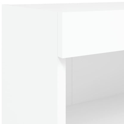 TV-Schrank mit LED-Leuchten Weiß 60x30x30 cm - Pazzar.ch