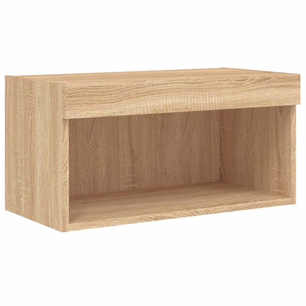 TV-Schrank mit LED-Leuchten Sonoma-Eiche 60x30x30 cm - Pazzar.ch