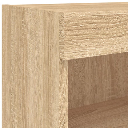 TV-Schrank mit LED-Leuchten Sonoma-Eiche 60x30x30 cm - Pazzar.ch
