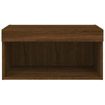 TV-Schrank mit LED-Leuchten Braun Eichen-Optik 60x30x30 cm - Pazzar.ch