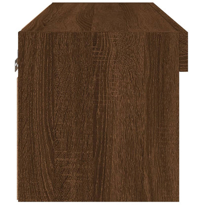 TV-Schrank mit LED-Leuchten Braun Eichen-Optik 60x30x30 cm - Pazzar.ch