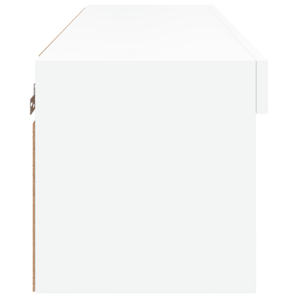 TV-Schrank mit LED-Leuchten Weiß 80x30x30 cm - Pazzar.ch