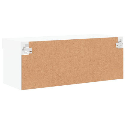 TV-Schrank mit LED-Leuchten Weiß 80x30x30 cm - Pazzar.ch