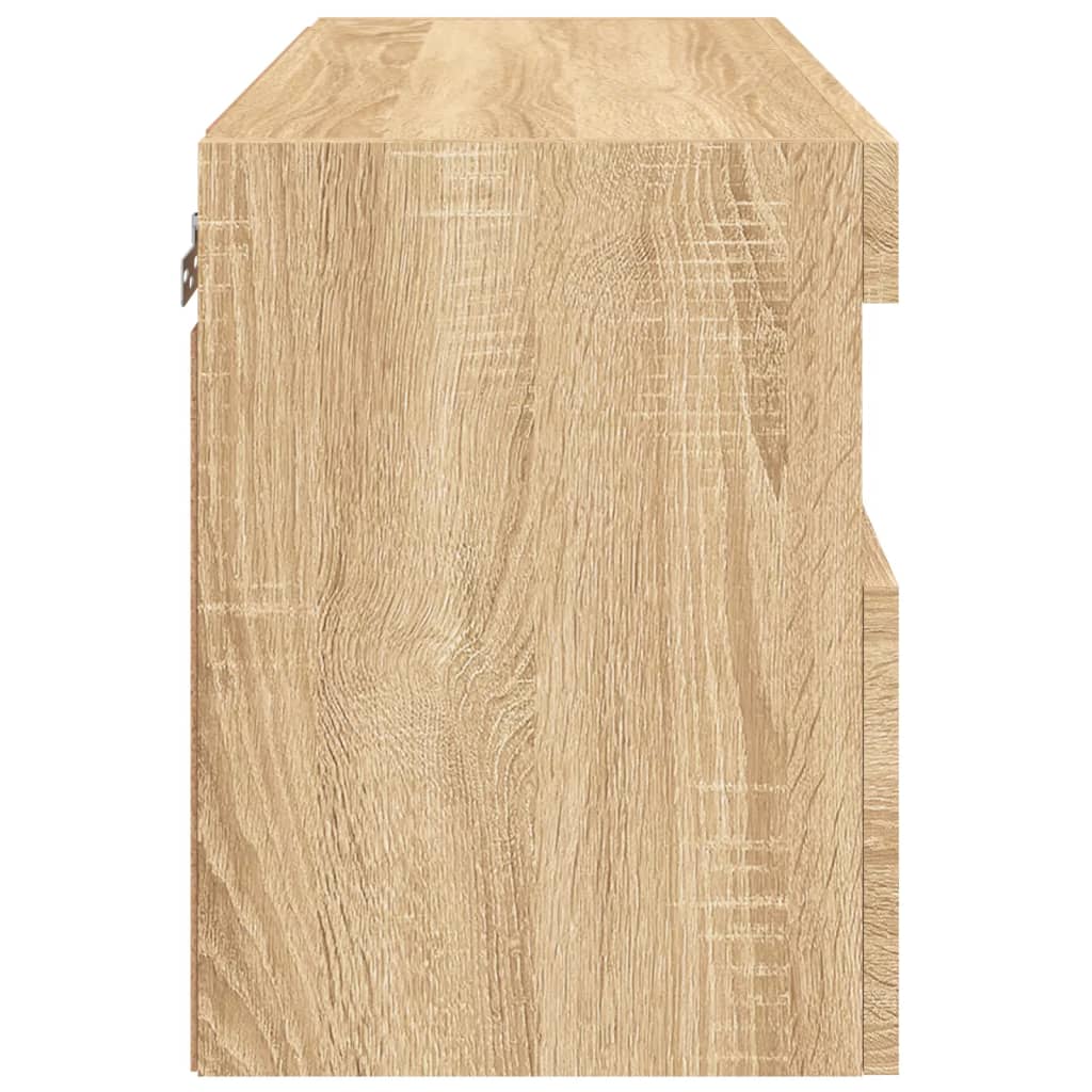 TV-Wandschrank mit LED-Leuchten Sonoma-Eiche 60x30x40 cm - Pazzar.ch
