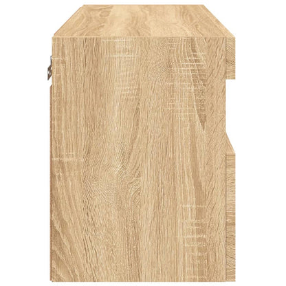 TV-Wandschrank mit LED-Leuchten Sonoma-Eiche 60x30x40 cm - Pazzar.ch