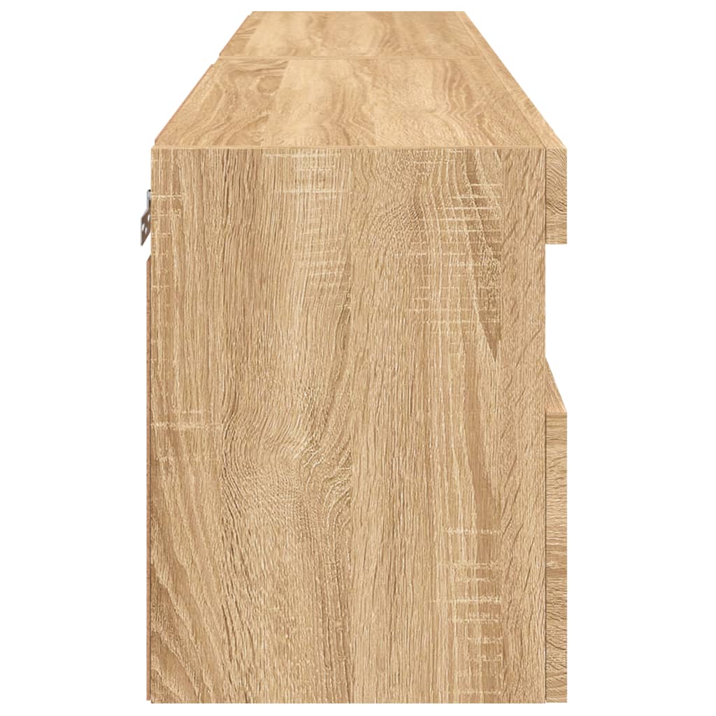 TV-Wandschränke mit LED-Leuchten 2 Stk. Sonoma-Eiche 60x30x40cm - Pazzar.ch