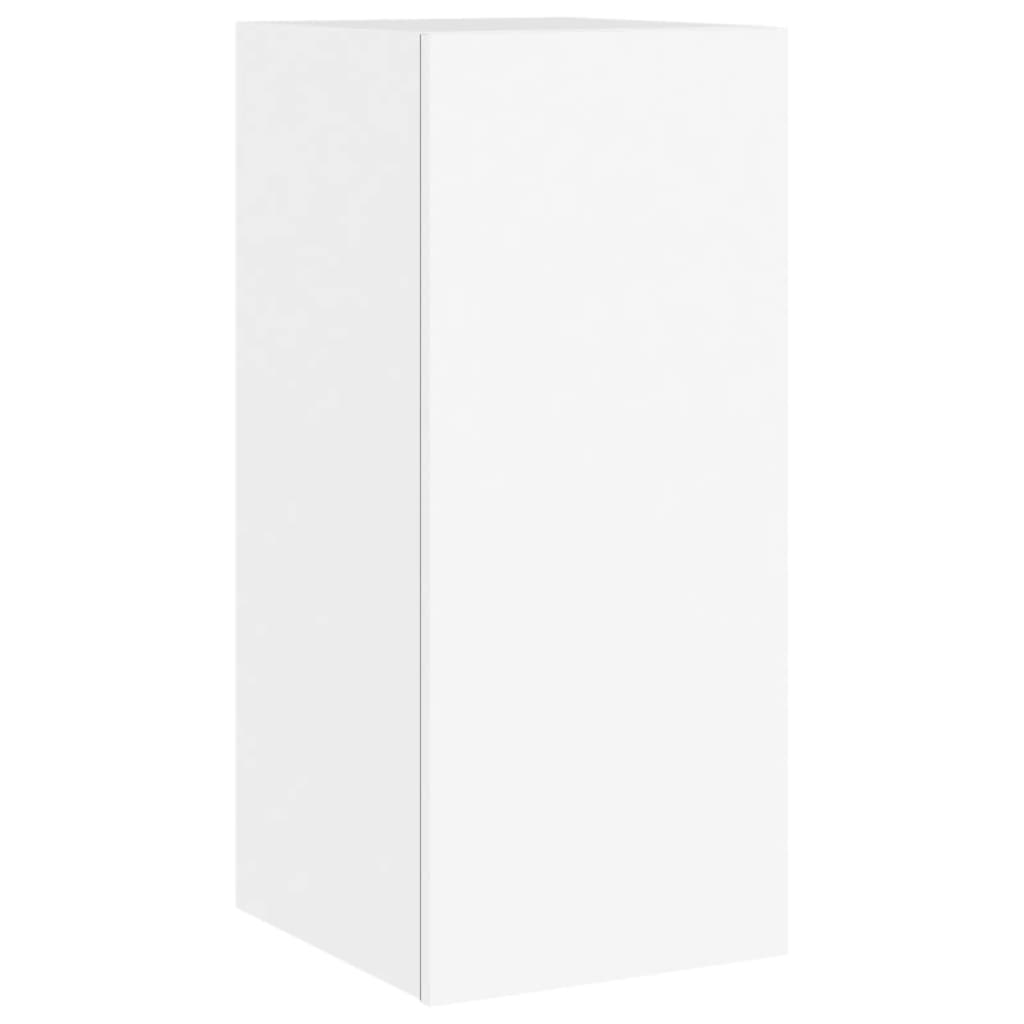 TV-Wandschrank mit LED-Leuchten Weiß 30,5x35x70 cm - Pazzar.ch