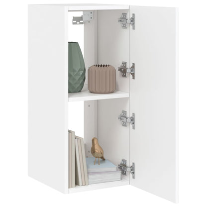 TV-Wandschrank mit LED-Leuchten Weiß 30,5x35x70 cm - Pazzar.ch
