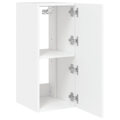 TV-Wandschrank mit LED-Leuchten Weiß 30,5x35x70 cm - Pazzar.ch
