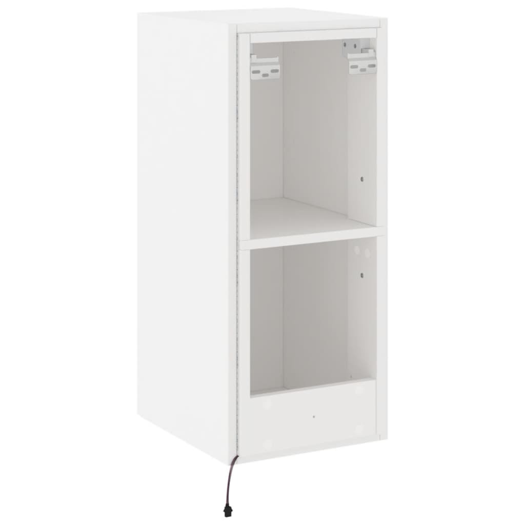 TV-Wandschrank mit LED-Leuchten Weiß 30,5x35x70 cm - Pazzar.ch