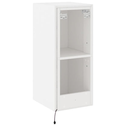 TV-Wandschrank mit LED-Leuchten Weiß 30,5x35x70 cm - Pazzar.ch