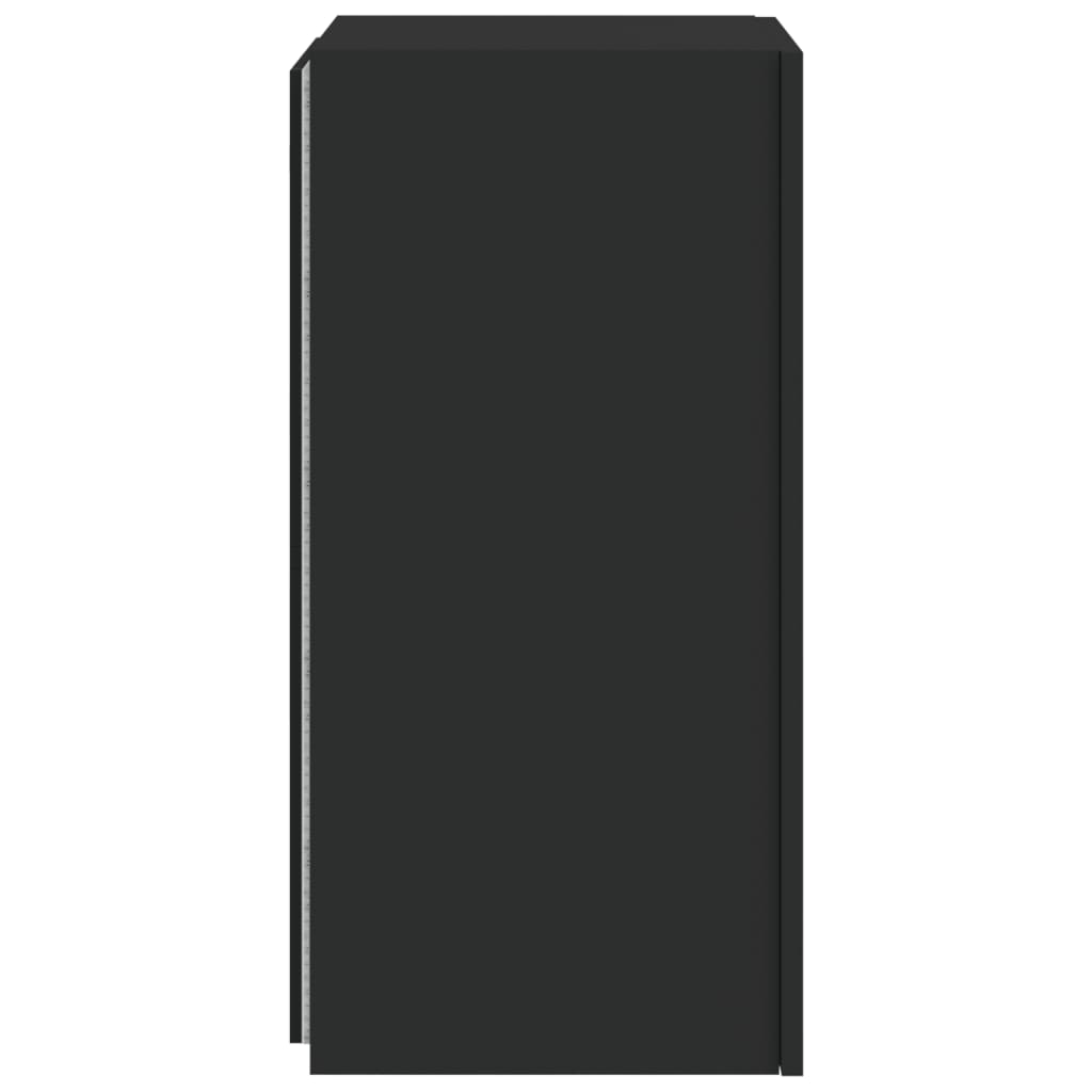 TV-Wandschrank mit LED-Leuchten Schwarz 30,5x35x70 cm - Pazzar.ch