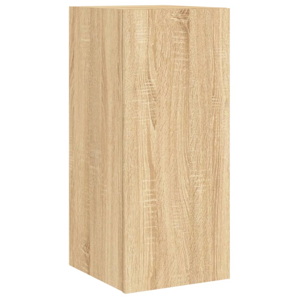 TV-Wandschrank mit LED-Leuchten Sonoma-Eiche 30,5x35x70 cm - Pazzar.ch