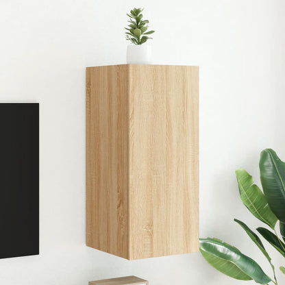 TV-Wandschrank mit LED-Leuchten Sonoma-Eiche 30,5x35x70 cm - Pazzar.ch