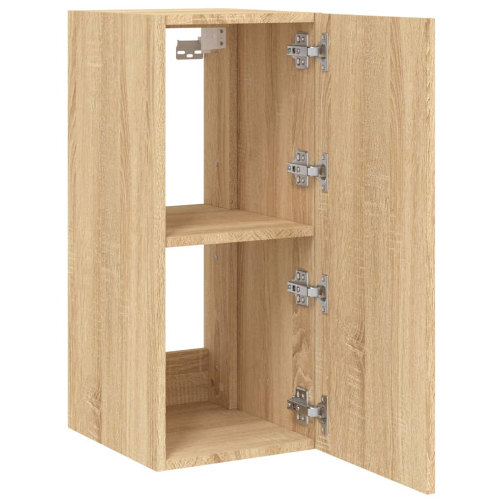 TV-Wandschränke mit LED-Leuchten 2 Stk. Sonoma-Eiche - Pazzar.ch