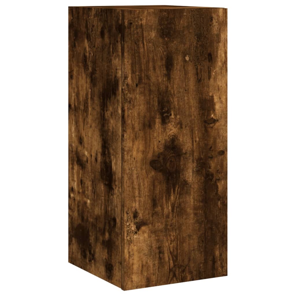 TV-Wandschrank mit LED-Leuchten Räuchereiche 30,5x35x70 cm - Pazzar.ch