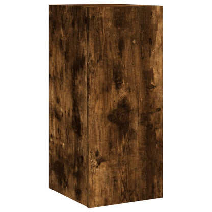 TV-Wandschrank mit LED-Leuchten Räuchereiche 30,5x35x70 cm - Pazzar.ch