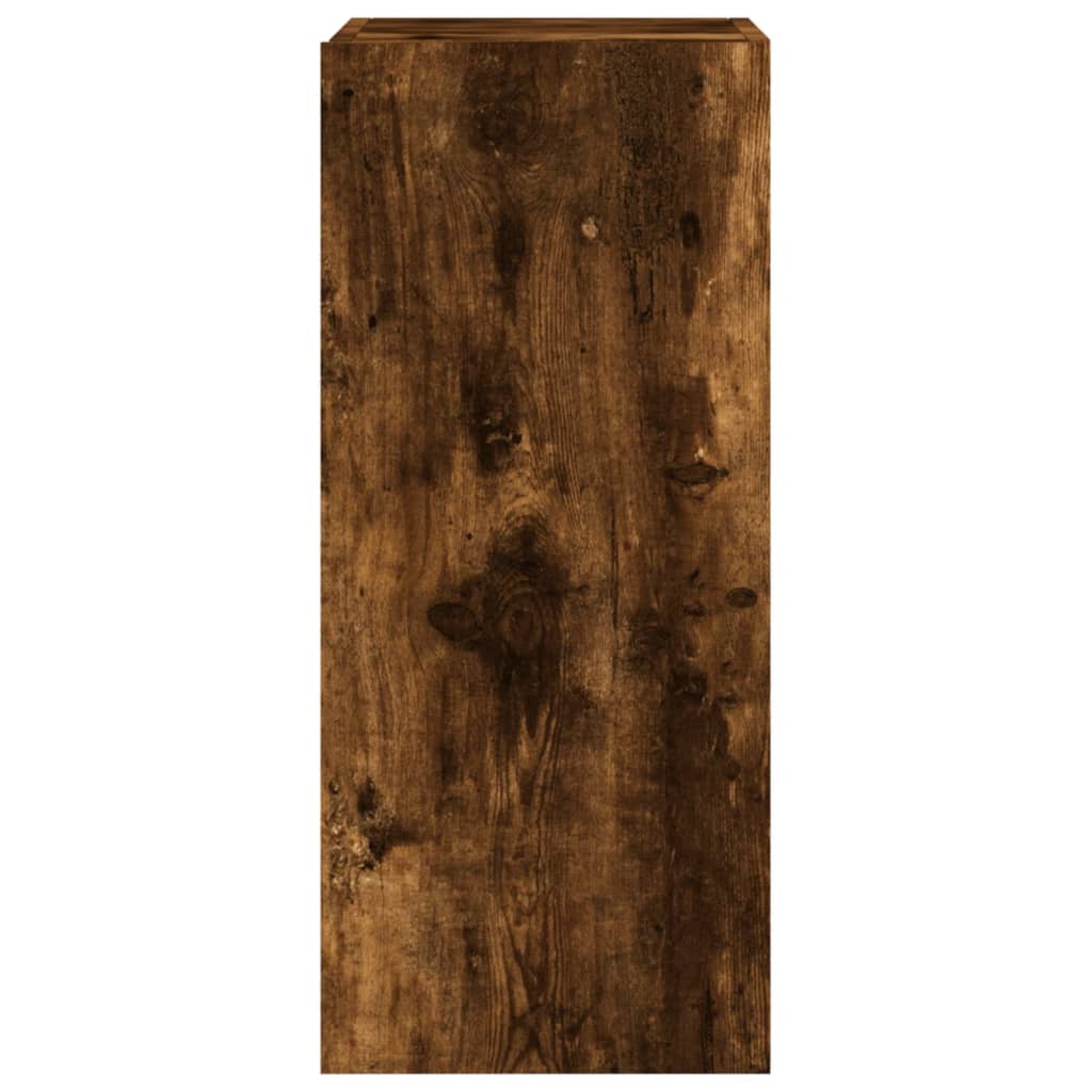 TV-Wandschrank mit LED-Leuchten Räuchereiche 30,5x35x70 cm - Pazzar.ch
