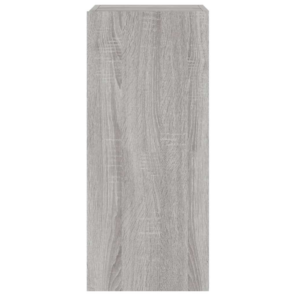TV-Wandschrank mit LED-Leuchten Grau Sonoma 30,5x35x70 cm - Pazzar.ch